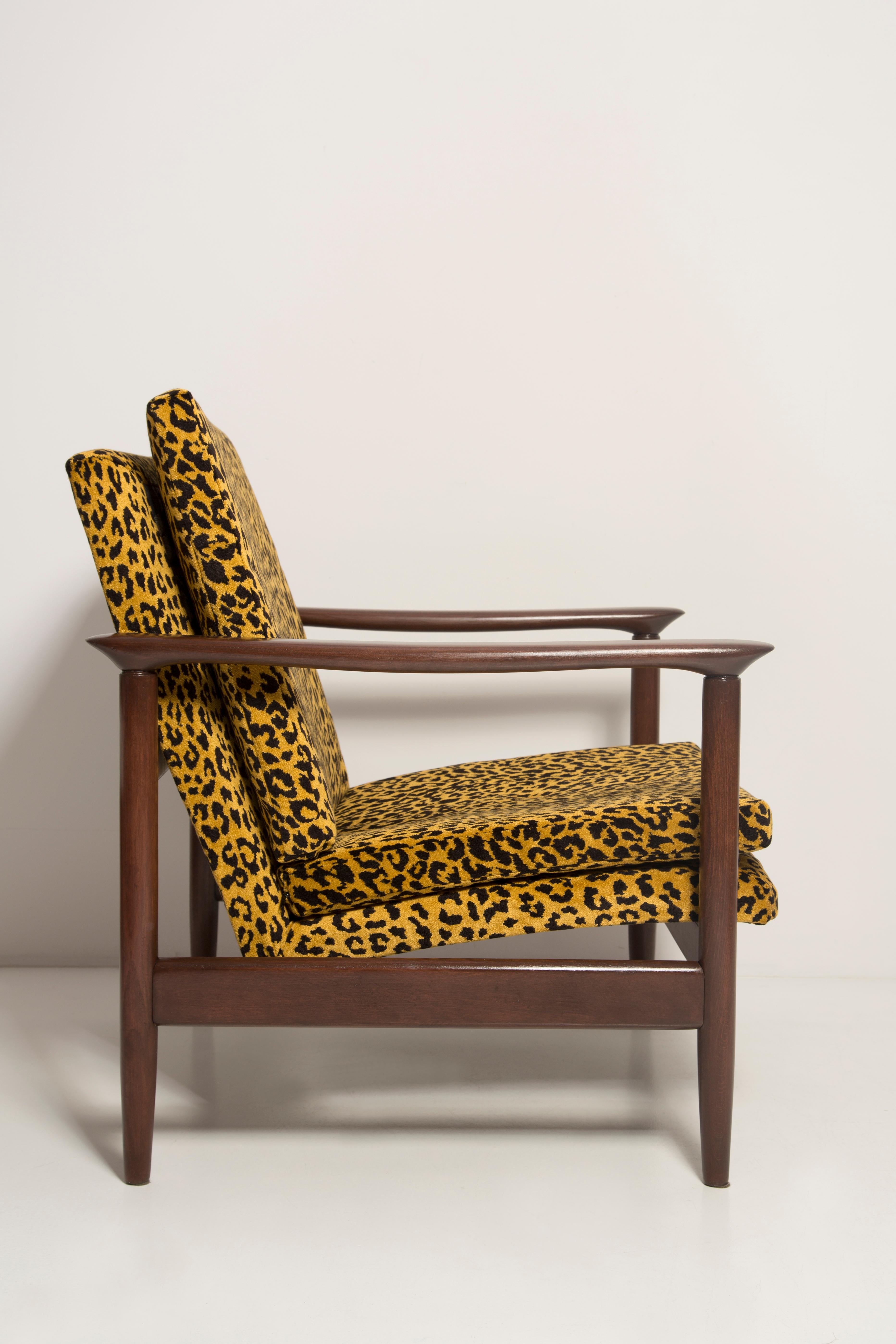 Pair of Midcentury Leopard Armchairs, GFM 142, Edmund Homa, Europe, 1960s For Sale 1