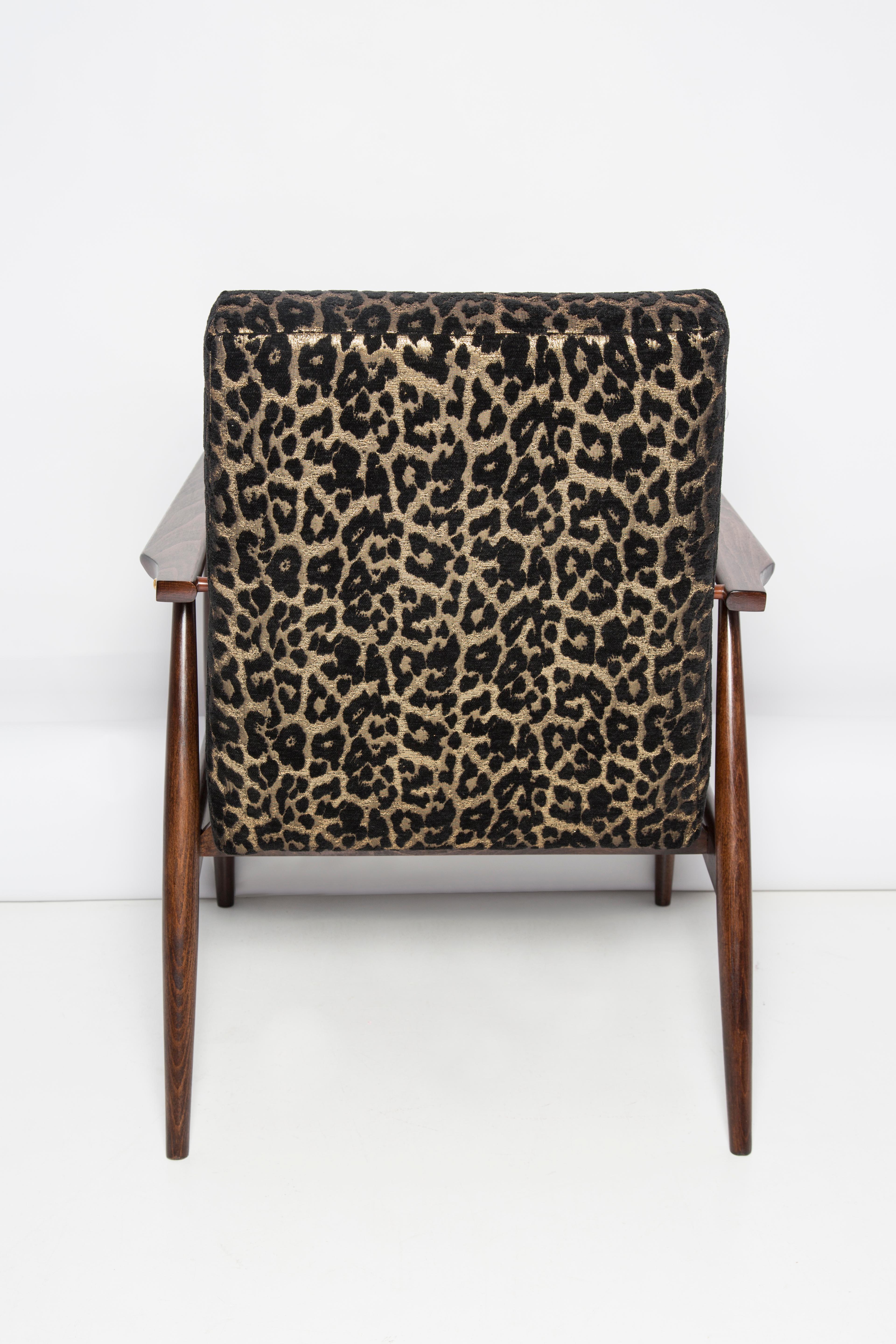 Paire de fauteuils Dante en velours imprimé léopard du milieu du siècle, H. Lis, Europe, années 1960 en vente 6