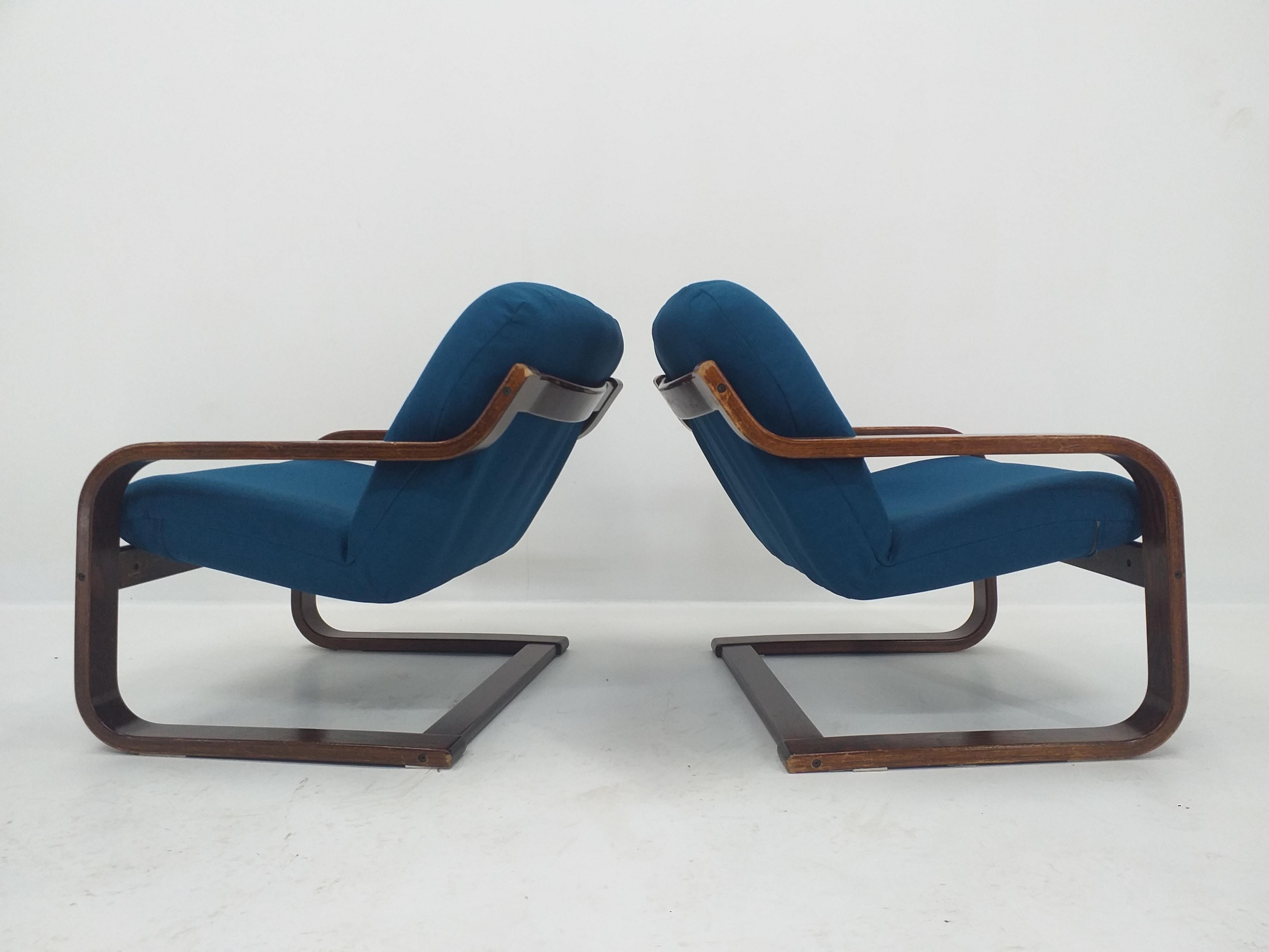 Paire de fauteuils de salon du milieu du siècle dernier de Westnofa, Norvège, 1970 en vente 4