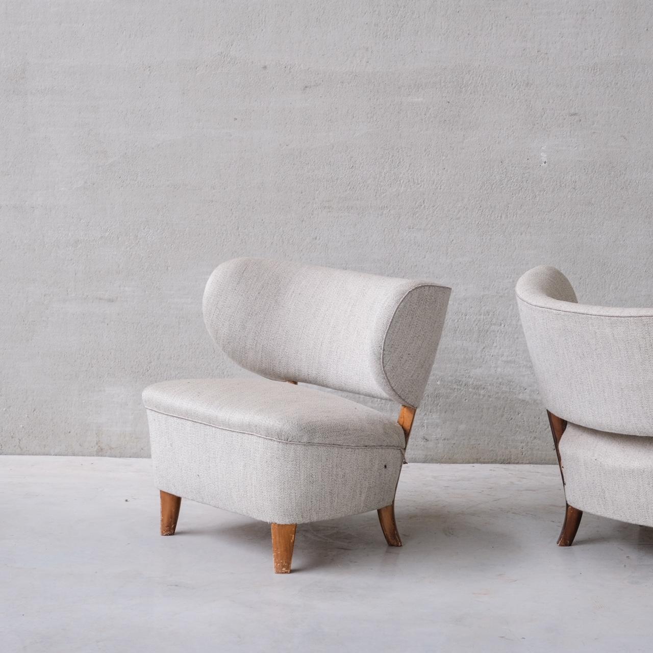 Pair of Mid-Century Lounge Chairs attr. to Otto Schulz For Sale 7