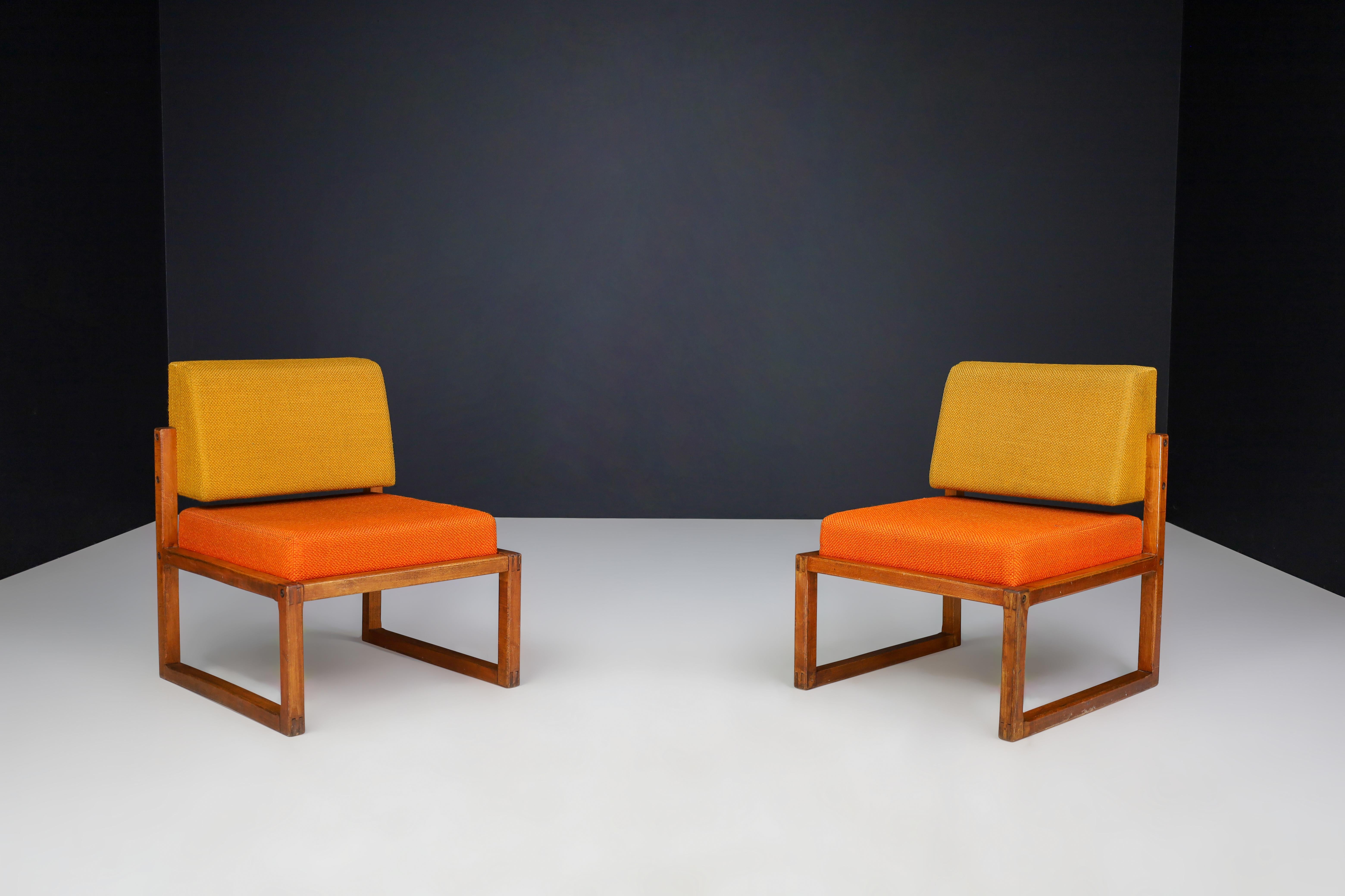 Pair of Mid-Century Lounge Chairs by André Sornay, France, 1950 In Good Condition For Sale In Almelo, NL