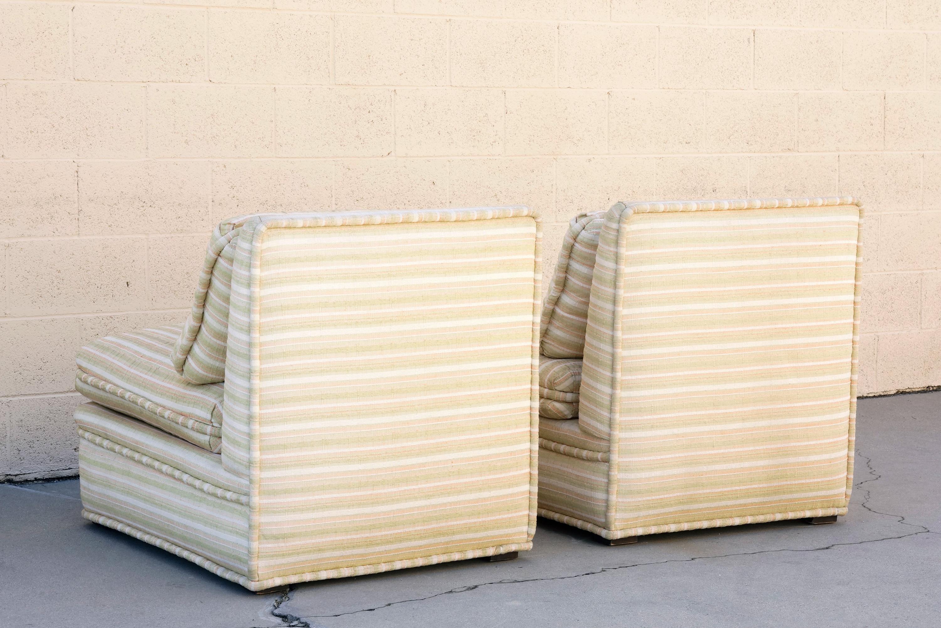 Mid-20th Century Pair of Midcentury Lounge Chairs by Cannell and Chaffin