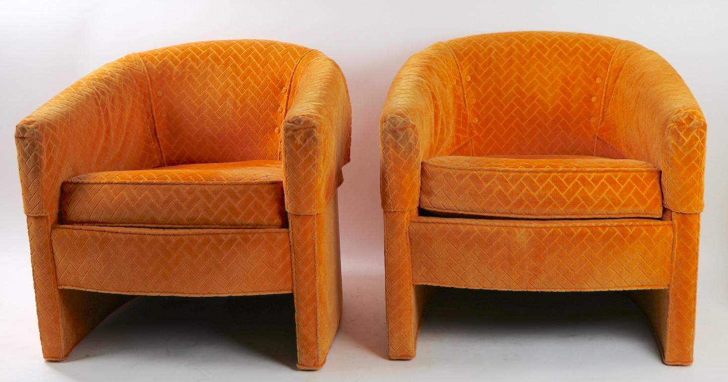 Pair of Mid Century Lounge Chairs by Century Furniture 3