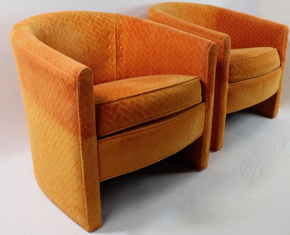 Pair of Mid Century Lounge Chairs by Century Furniture 1