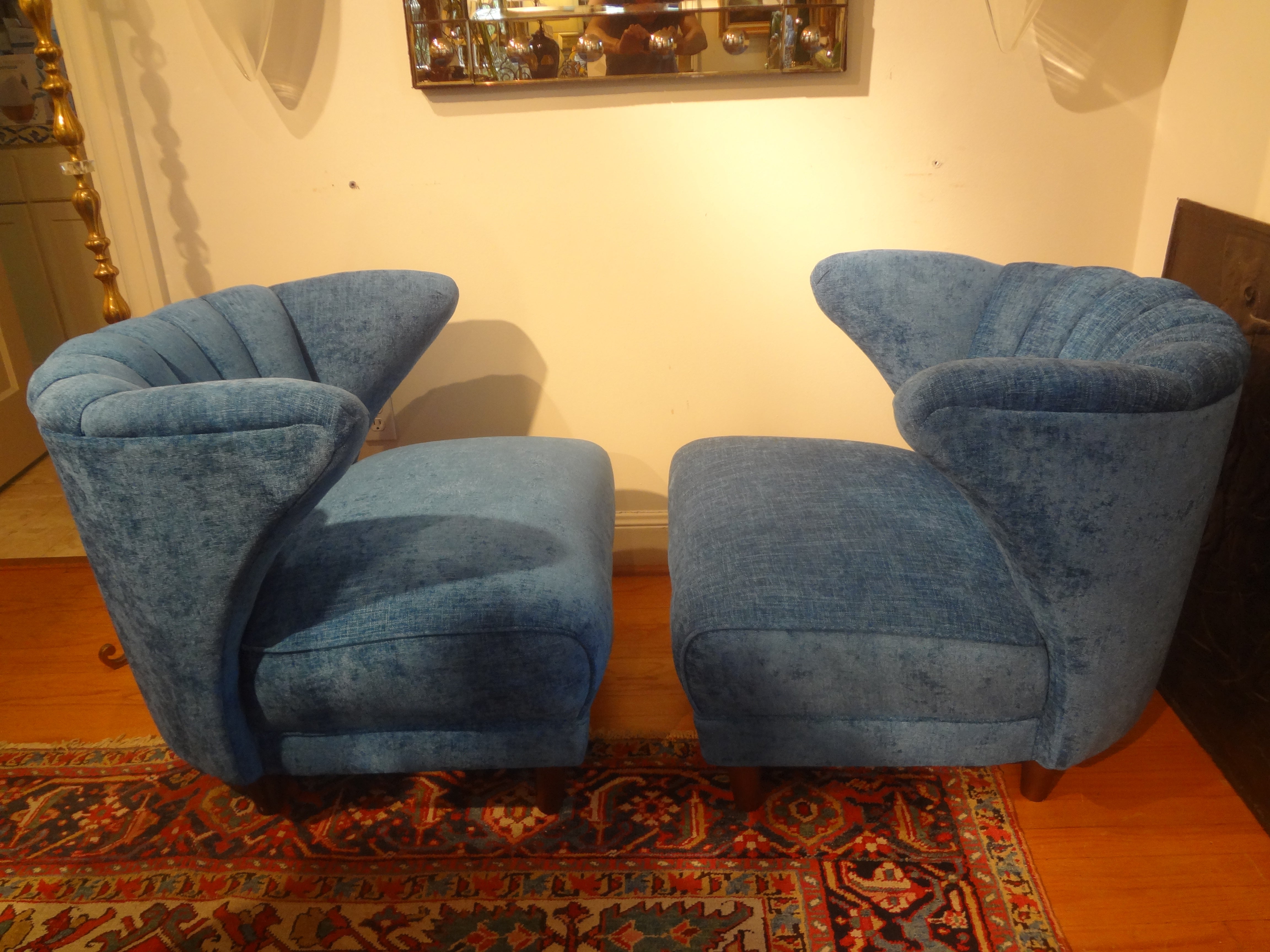 Mid-Century Modern Pair of Midcentury Lounge Chairs by Karpen of California For Sale