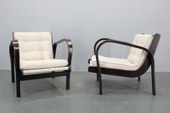 Coppia di sedie da salotto di metà secolo di Kropáček & Koželka, anni '60