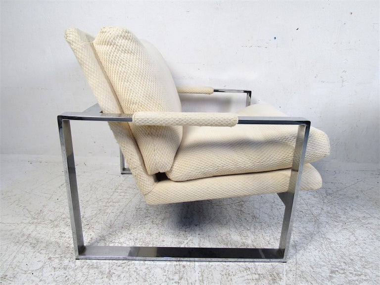 20th Century Pair of Midcentury Lounge Chairs by Milo Baughman For Sale