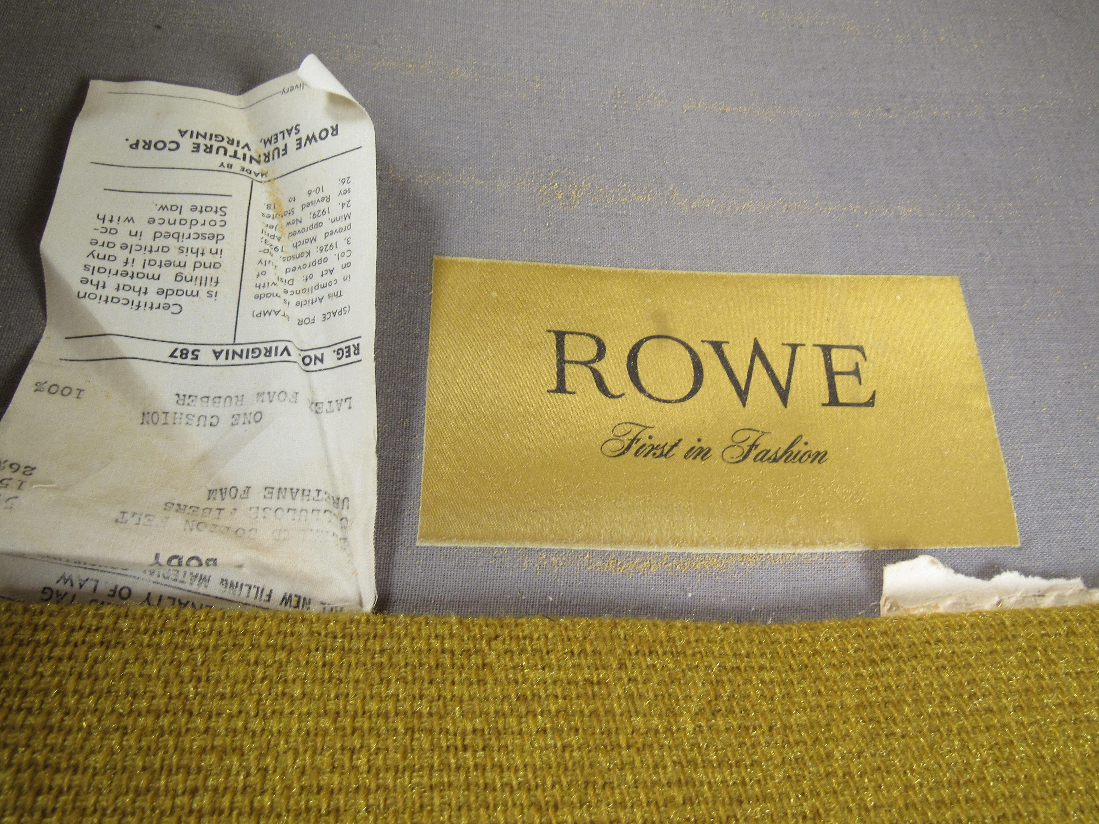 Pair of Midcentury Lounge Chairs by Rowe 5