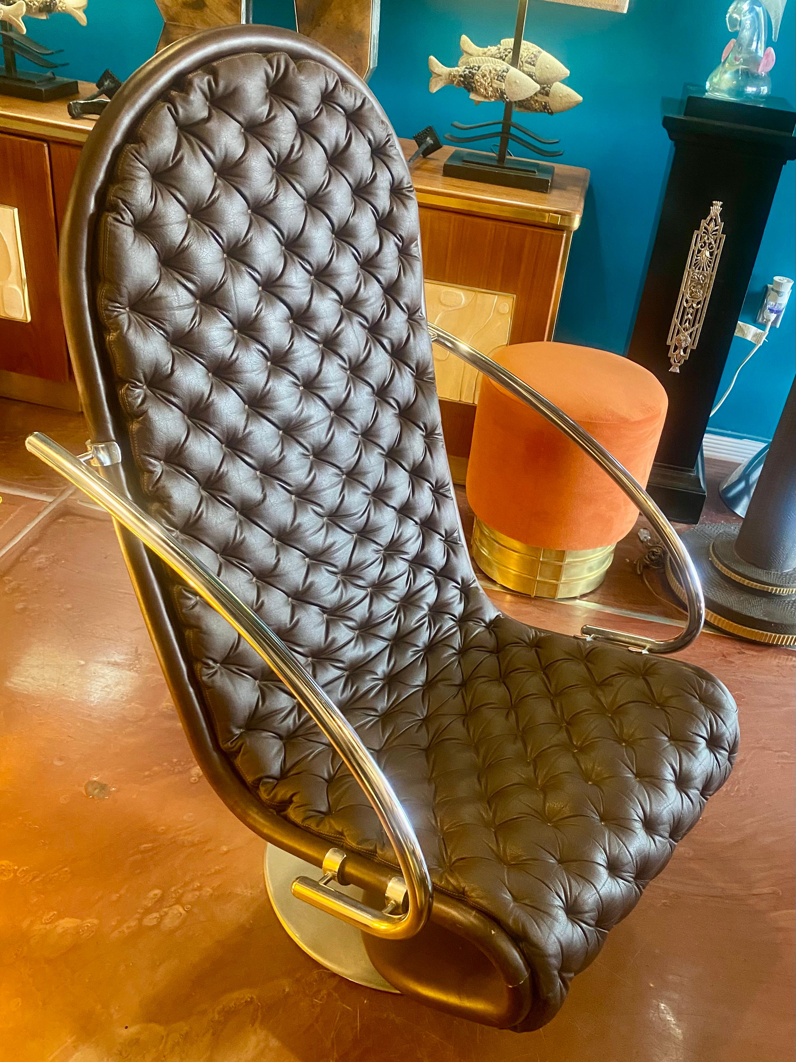 Paar Loungesessel aus der Mitte des Jahrhunderts von Verner Panton im Angebot 1