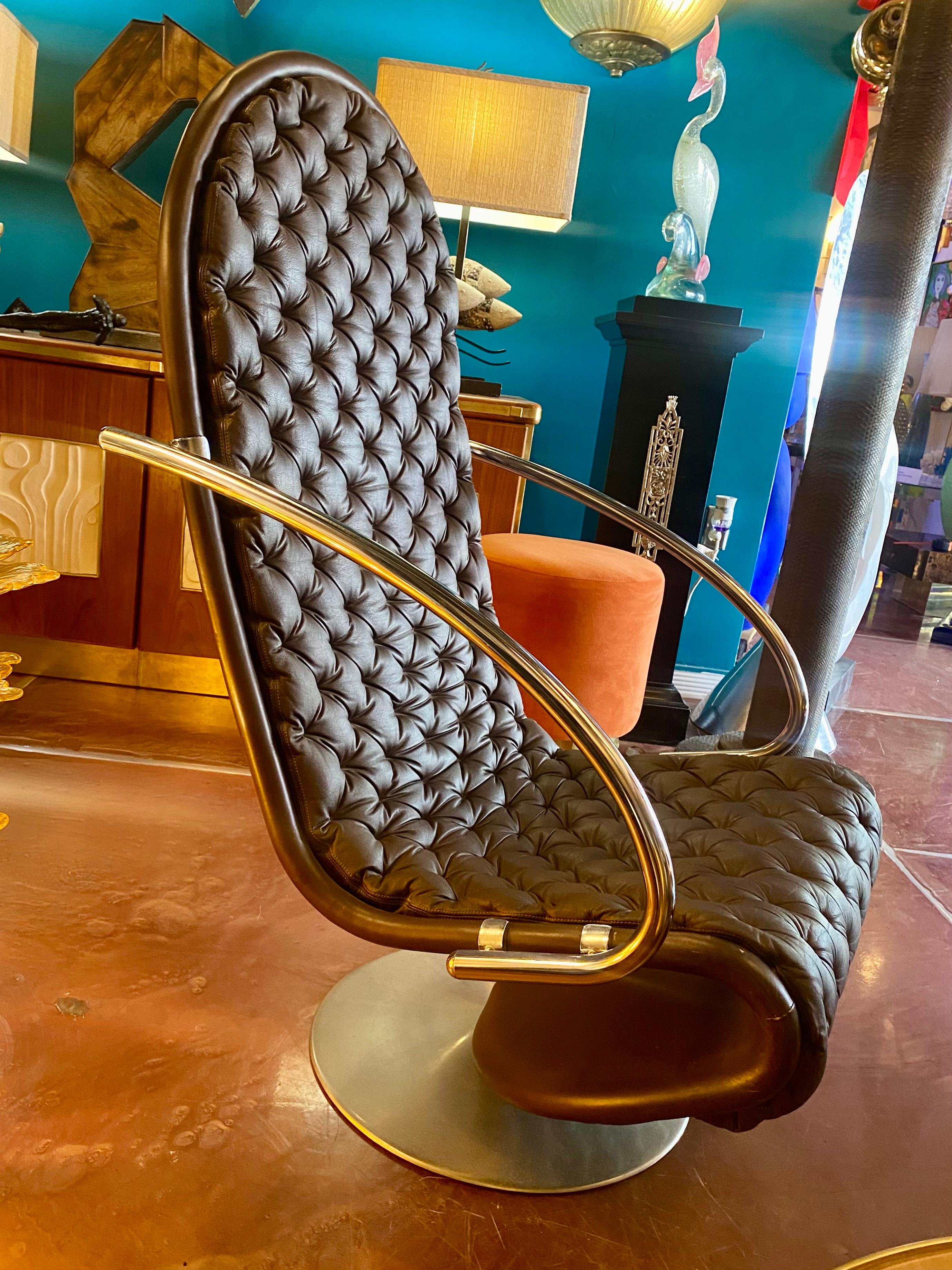 Paar Loungesessel aus der Mitte des Jahrhunderts von Verner Panton im Angebot 2