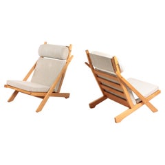 Pair of Mid-Century Lounge Chairs by Wegner, 1960s