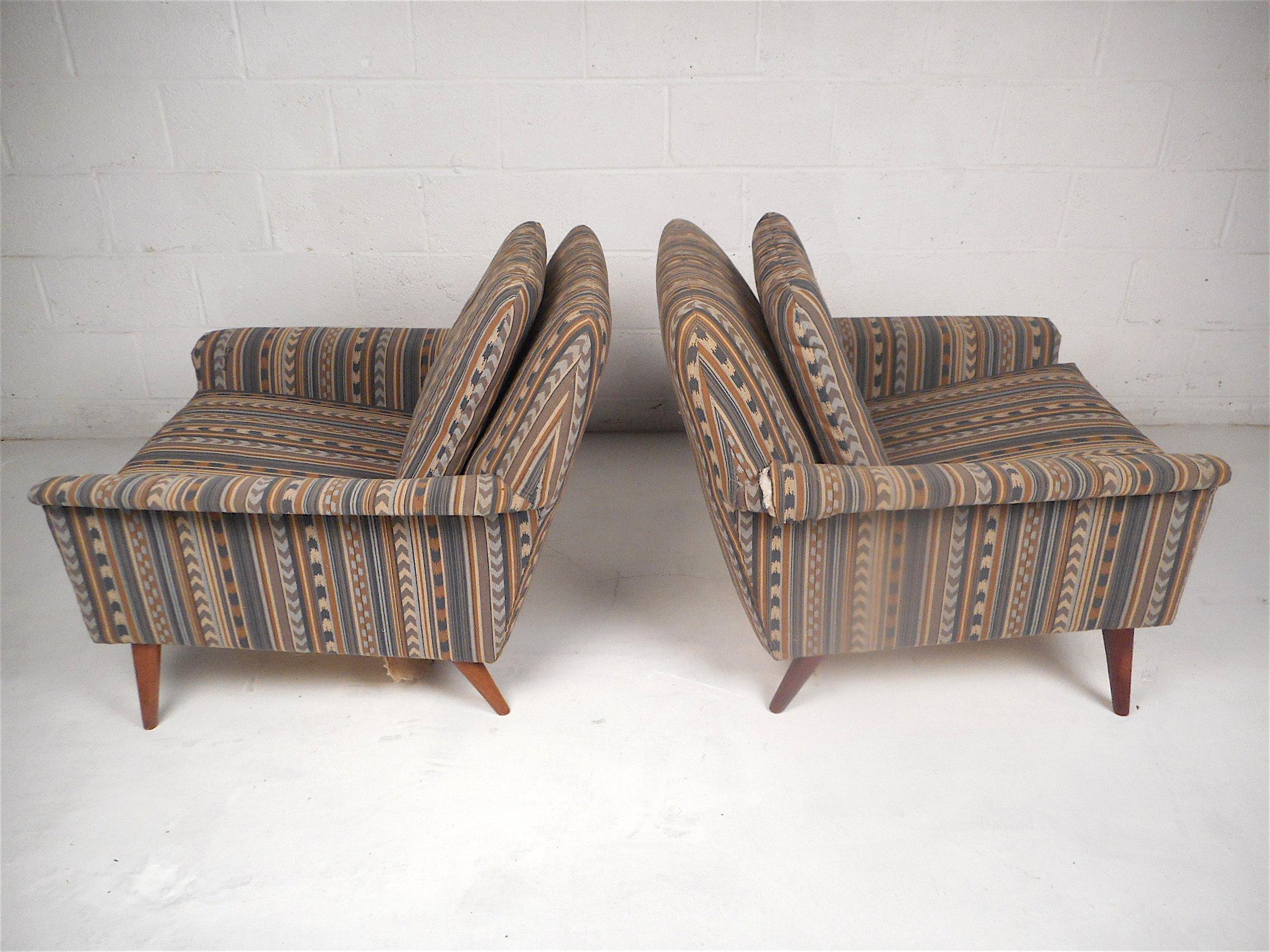 Pair of Midcentury Lounge Chairs In Good Condition In Brooklyn, NY