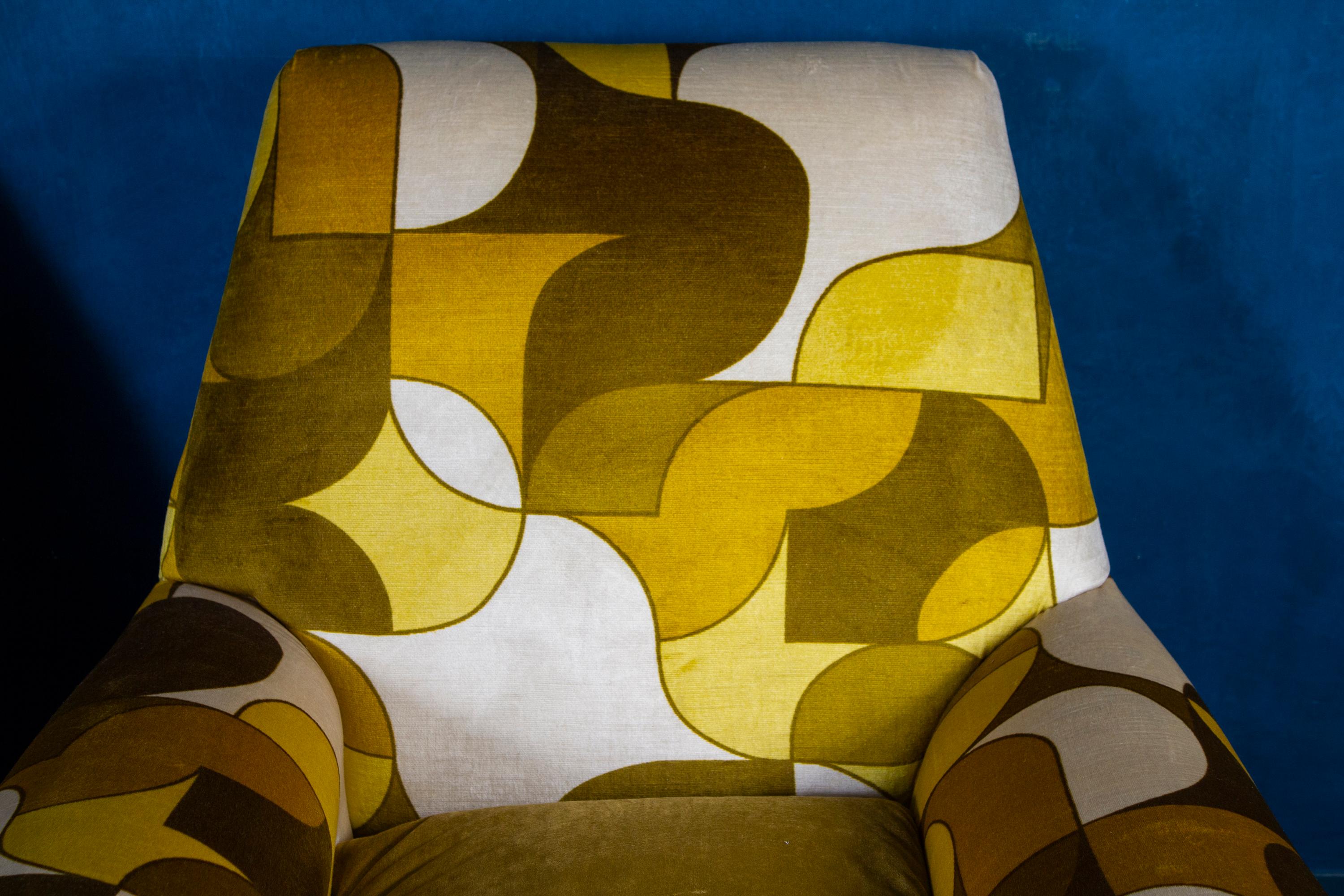Pair of Mid-Century Lounge Chairs or Armchairs by Gigi Radice Italy 1950' For Sale 5