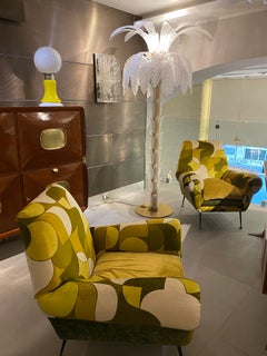 Pair of Mid-Century Lounge Chairs or Armchairs by Gigi Radice Italy 1950'