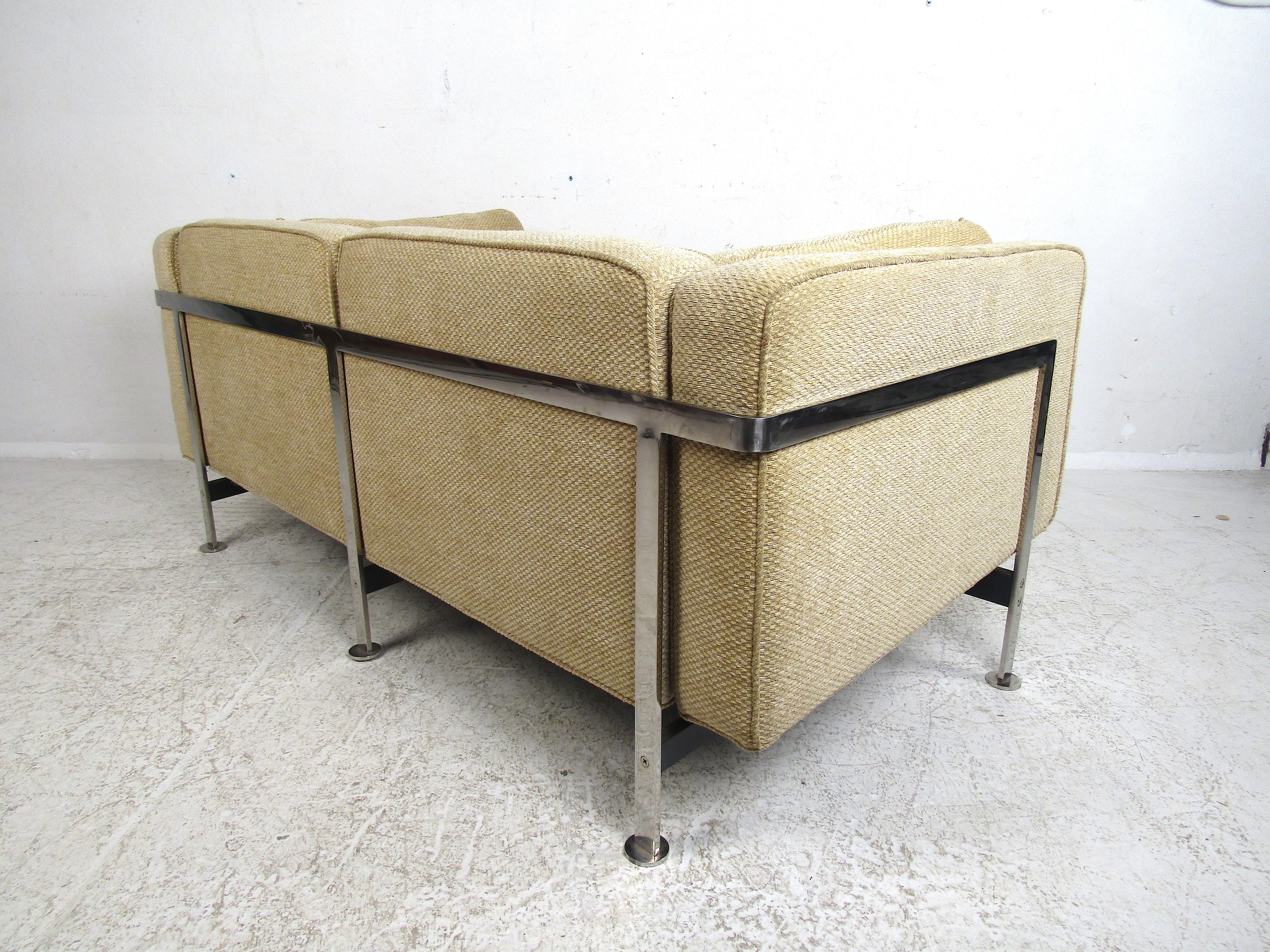 Late 20th Century Pair of Midcentury Loveseats by Robert Haussmann For Sale