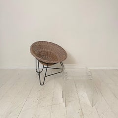 Pair of Mid Century Lucite Waterfall Nesting Tables/Stacking Tables, 1970s