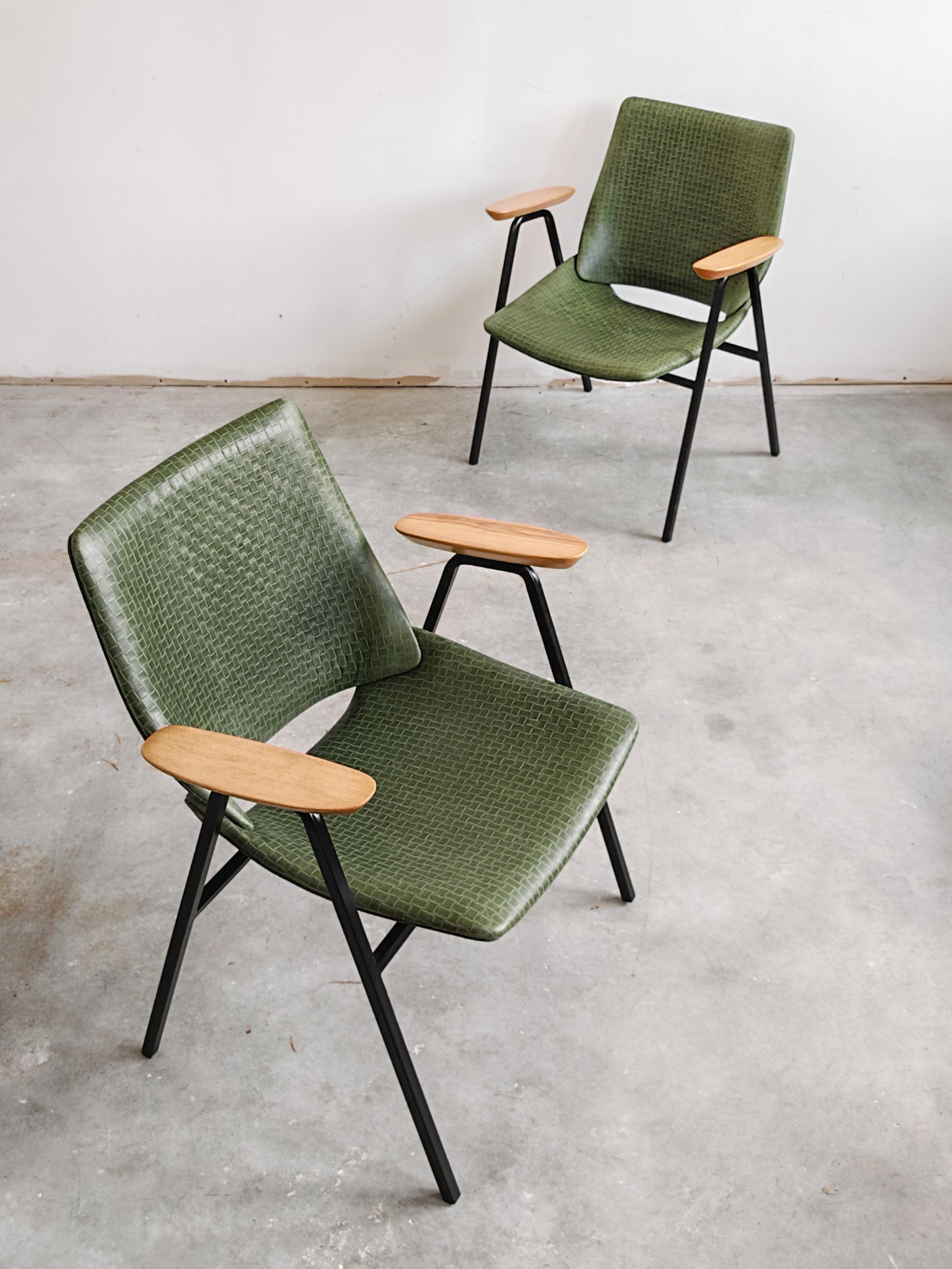 Paire de chaises Lupina du milieu du siècle par Niko Kralj pour Stol Kamnik, Yougoslavie 1956 en vente 5