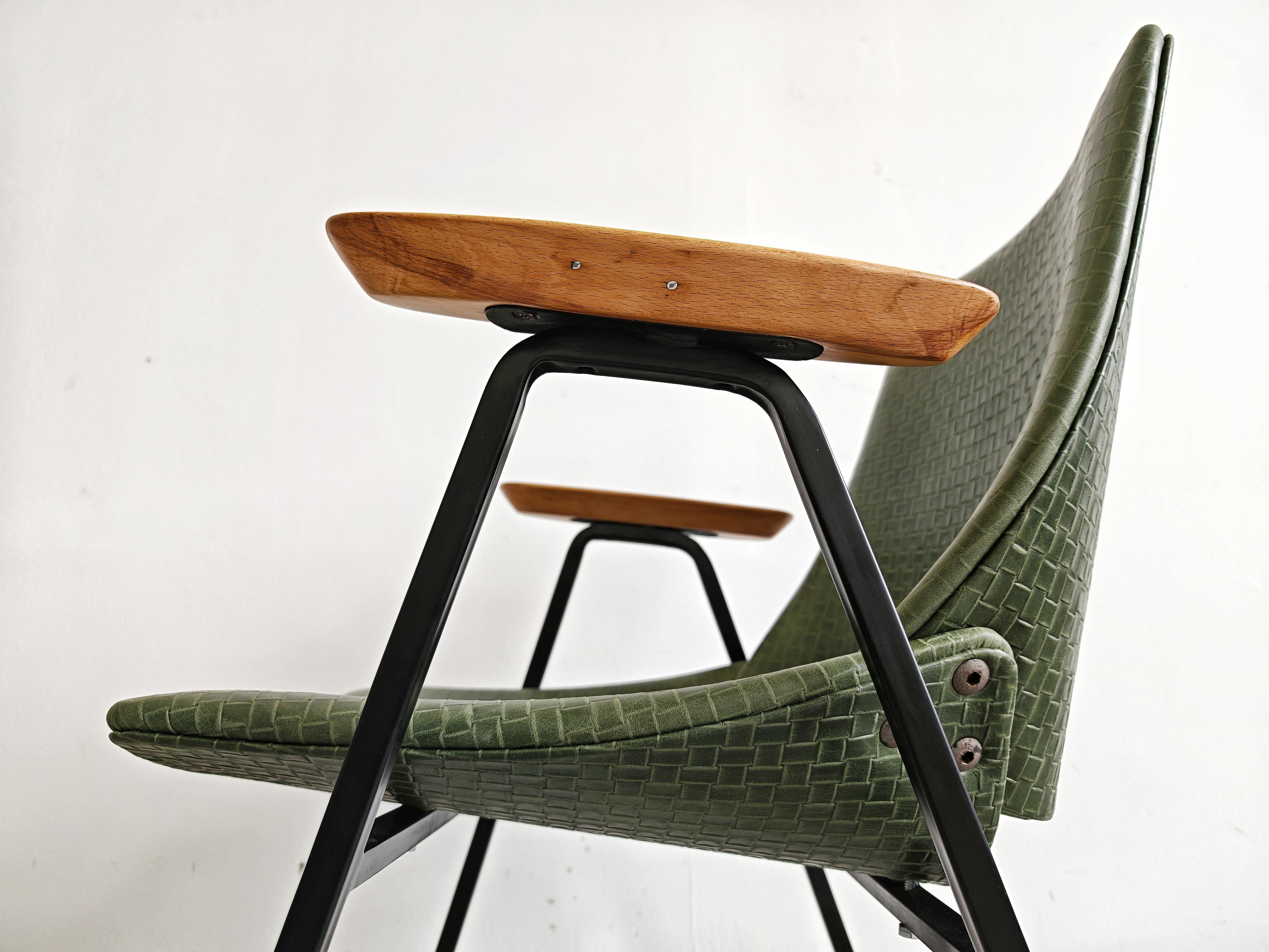 Paire de chaises Lupina du milieu du siècle par Niko Kralj pour Stol Kamnik, Yougoslavie 1956 en vente 2