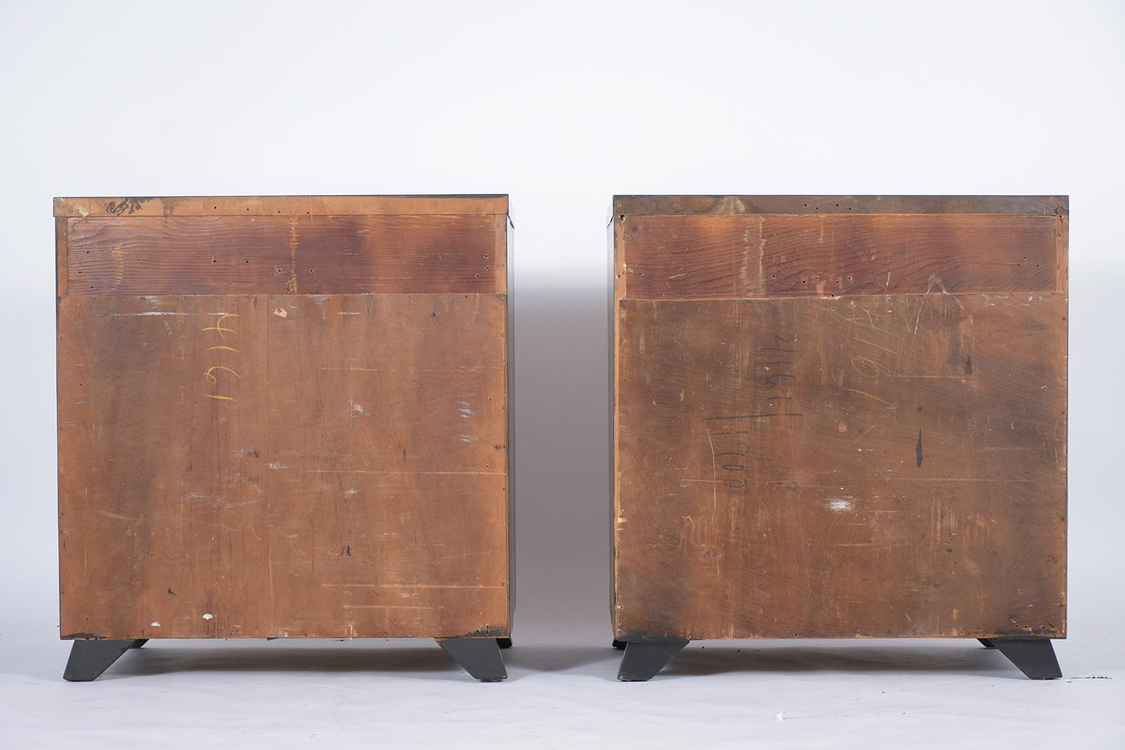 Pair of Mid-Century Mahogany Chest of Drawers 5