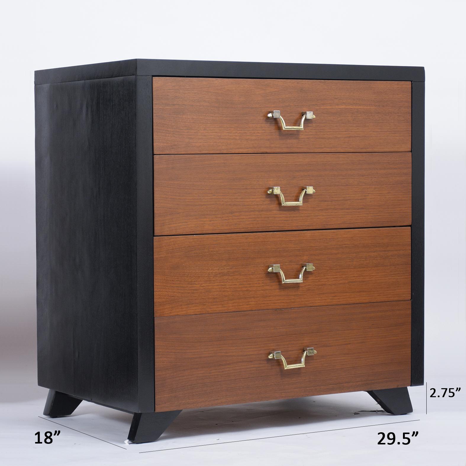 Mid-20th Century Pair of Mid-Century Mahogany Chest of Drawers