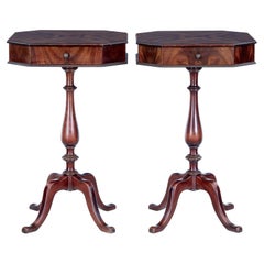 Pair of Mid Century Mahogany Side Tables