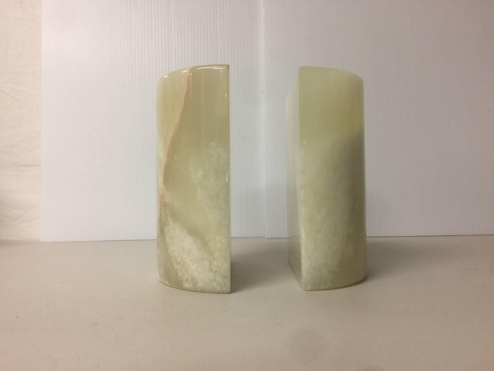 Mid-Century Modern Pair of Midcentury Marble Bookends