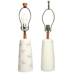 Pair of Mid-century Martz Marshall Lamps