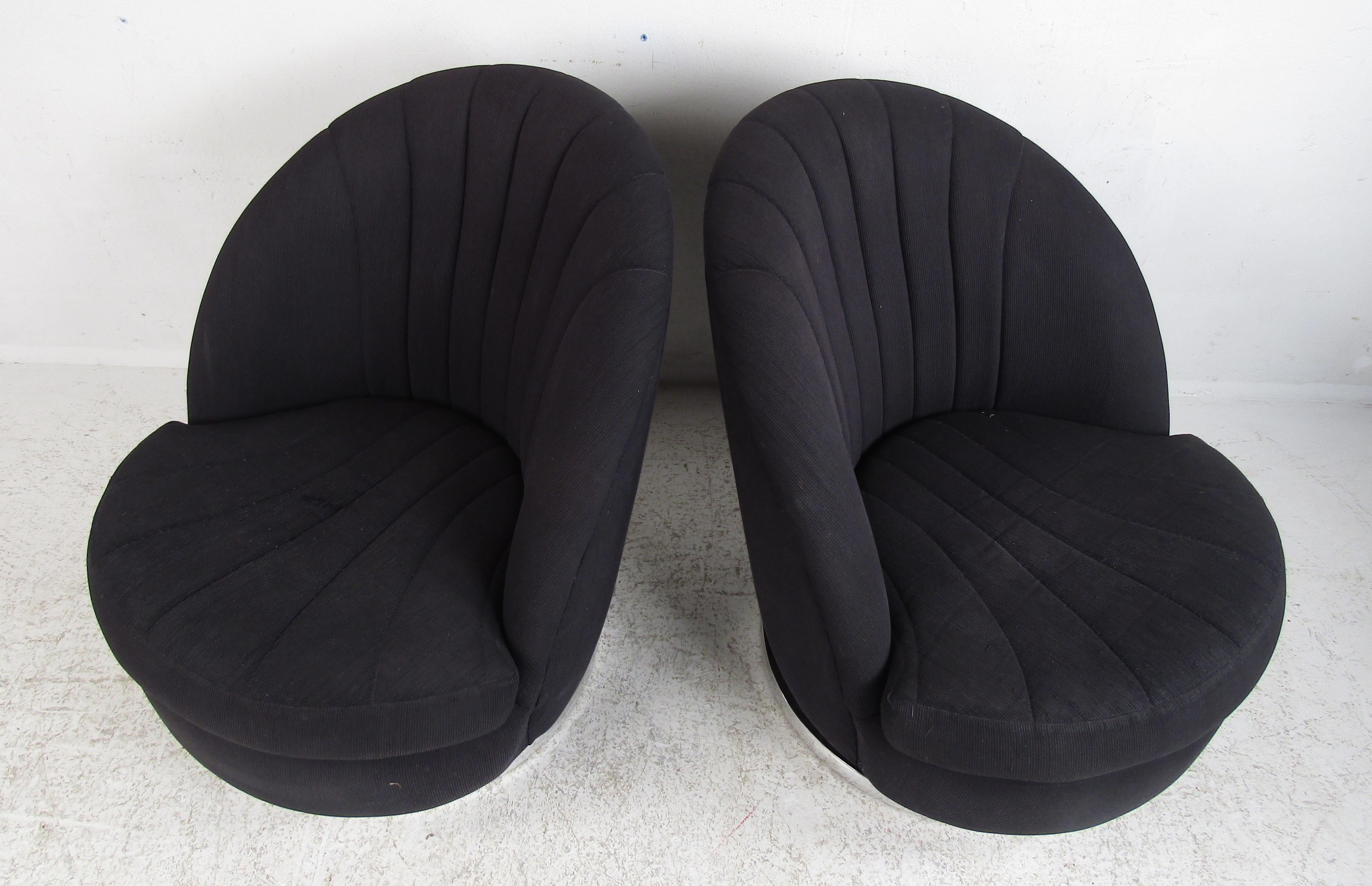 shell swivel chair