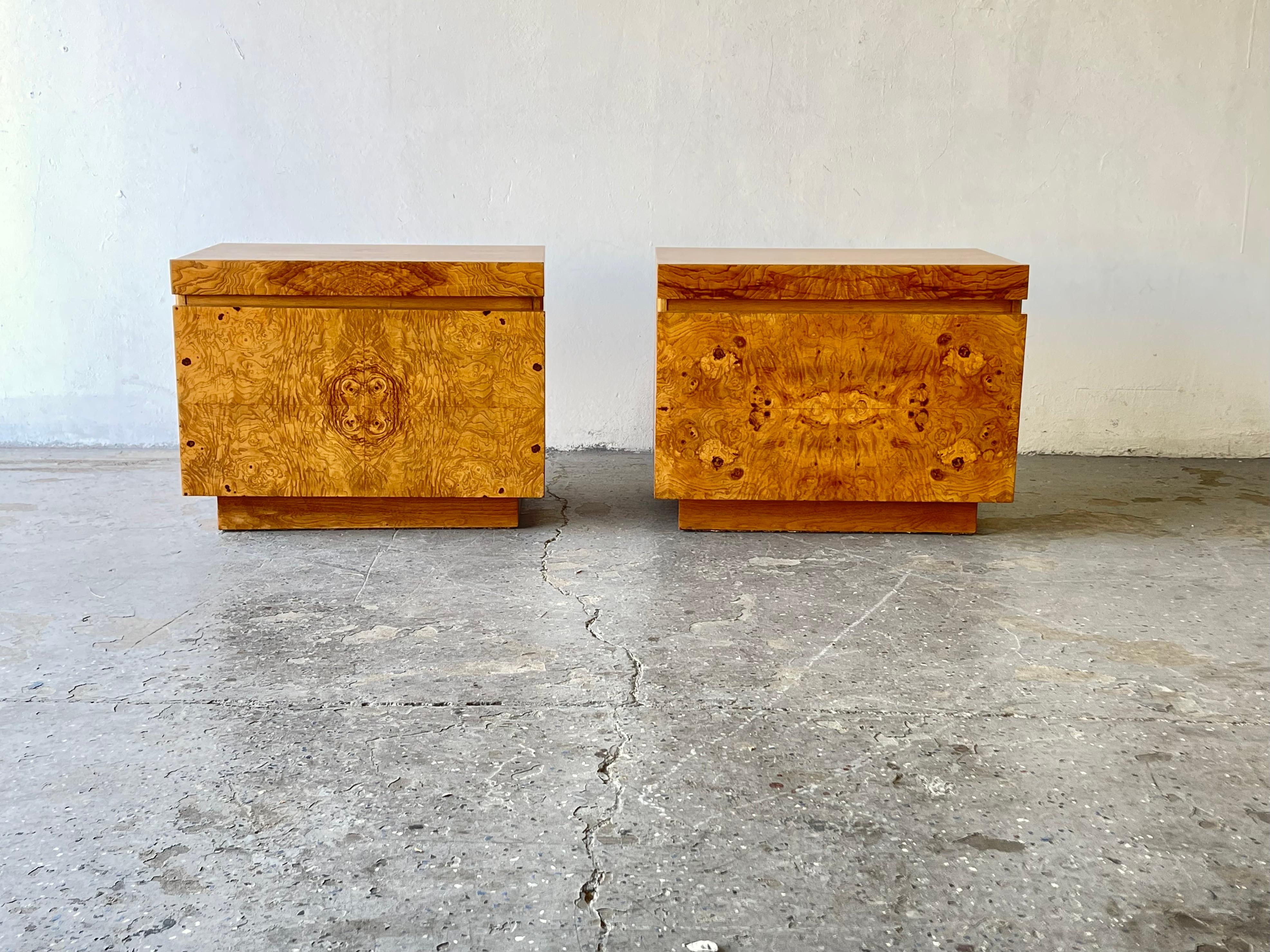 burlwood nightstands