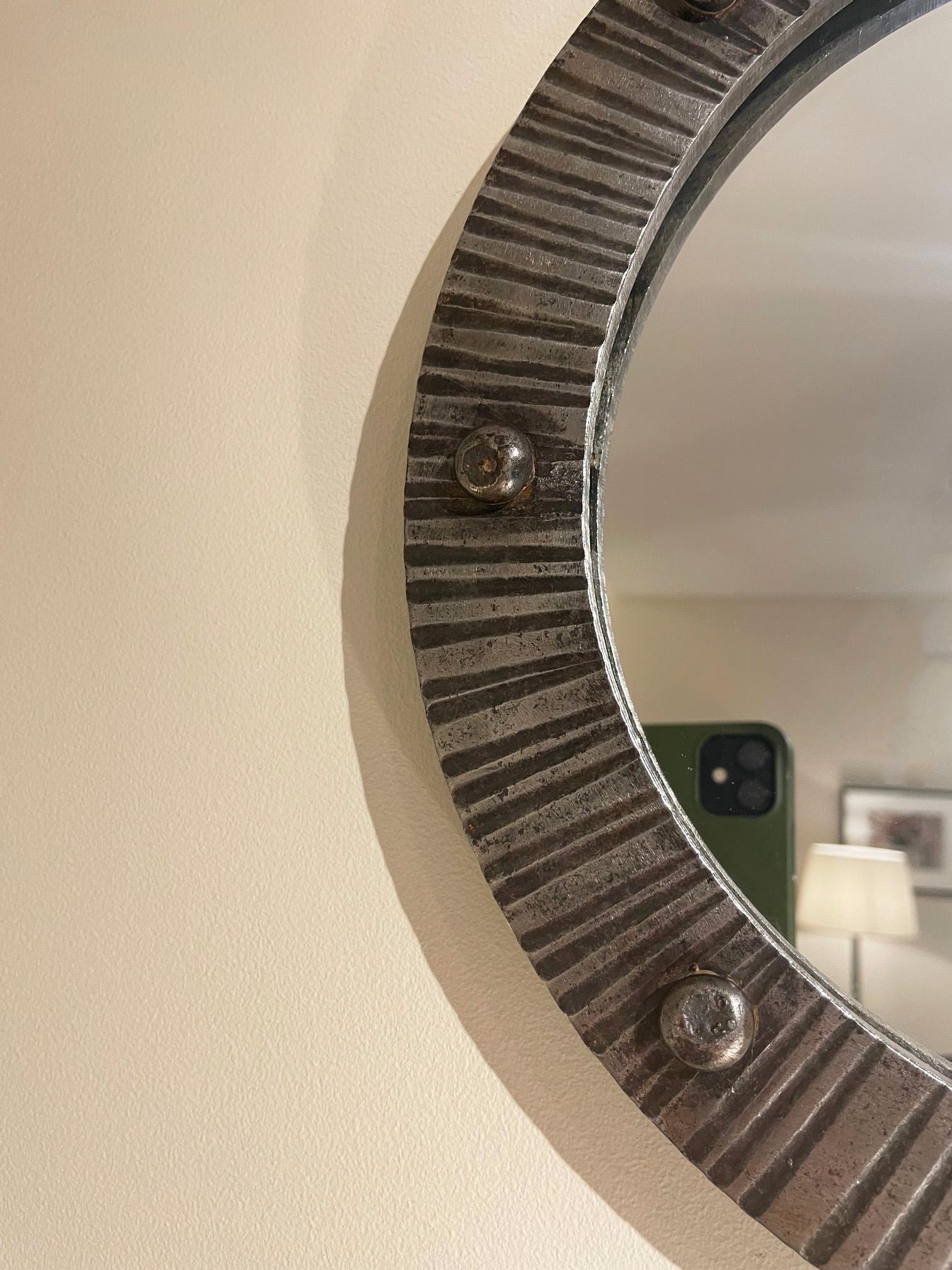 Forged Pair of Mid-Century Mirrors