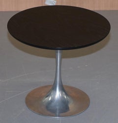 Pair of Mid-Century Modern 1960s Arkana Tulip Chrome Base Side End Lamp Tables