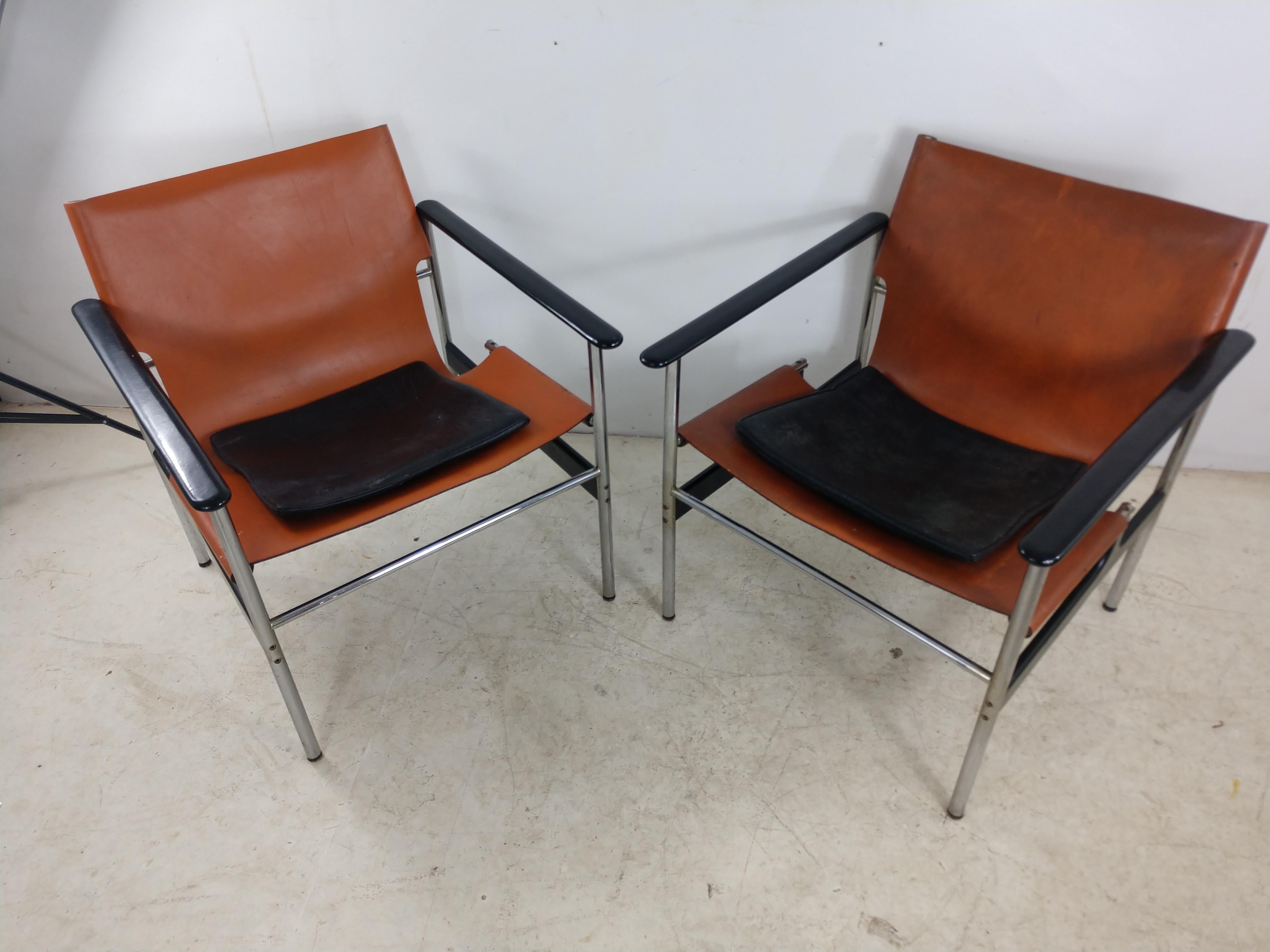 Pair of Mid-Century Modern 657 Lounge by Charles Pollock for Knoll 12
