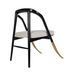 Pair of Mid-Century Modern "A" Chairs Attributed to Edward Wormley for Dunbar