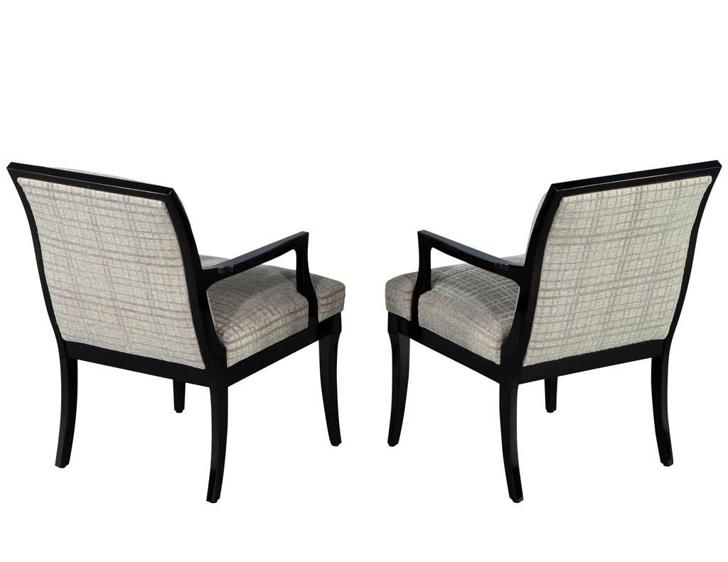 American Pair of Mid-Century Modern Accent Arm Chairs For Sale