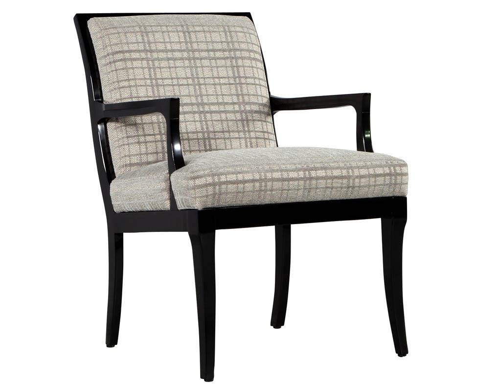 Pair of Mid-Century Modern Accent Arm Chairs For Sale 1