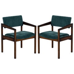Pair of Mid-Century Modern Accent Armchairs
