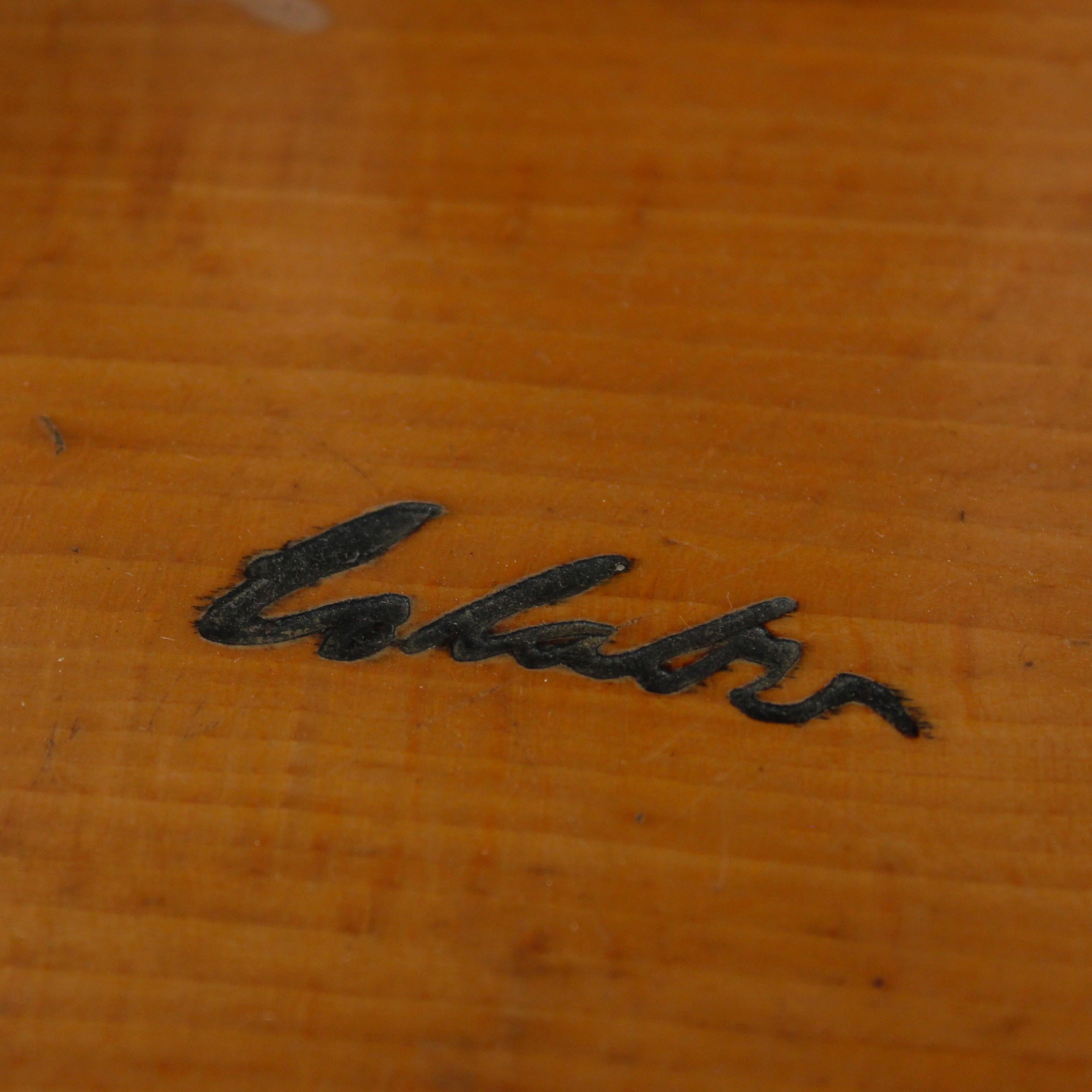 Paire de tabourets à vis en sapin pivotants et réglables, Italie, années 1960 en vente 4