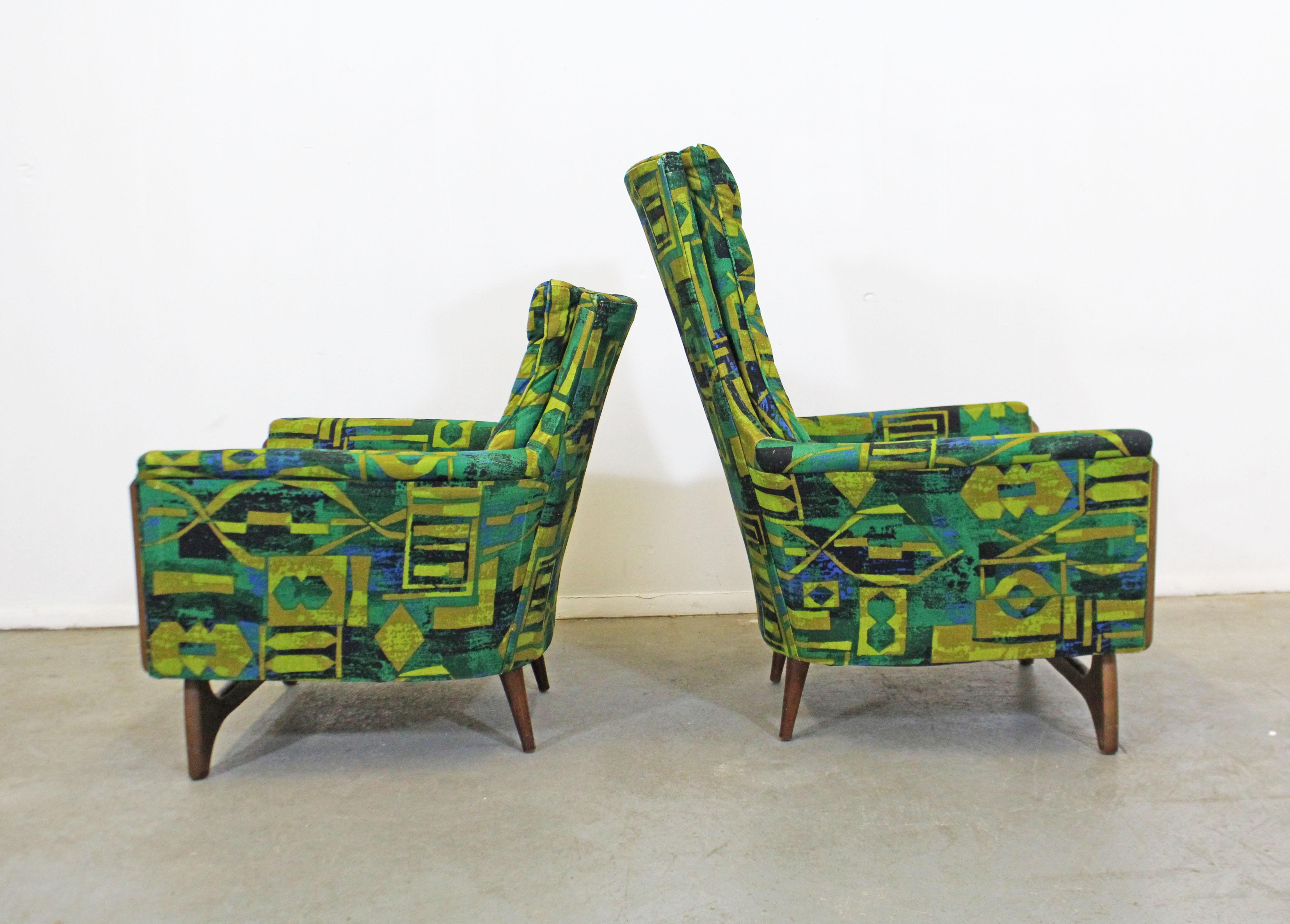 American Pair of Mid-Century Modern Adrian Pearsall Style His & Her Lounge Chairs