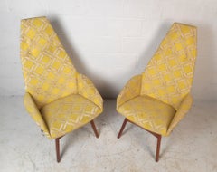 Pair of Mid-Century Modern Adrian Pearsall Style Lounge Chairs