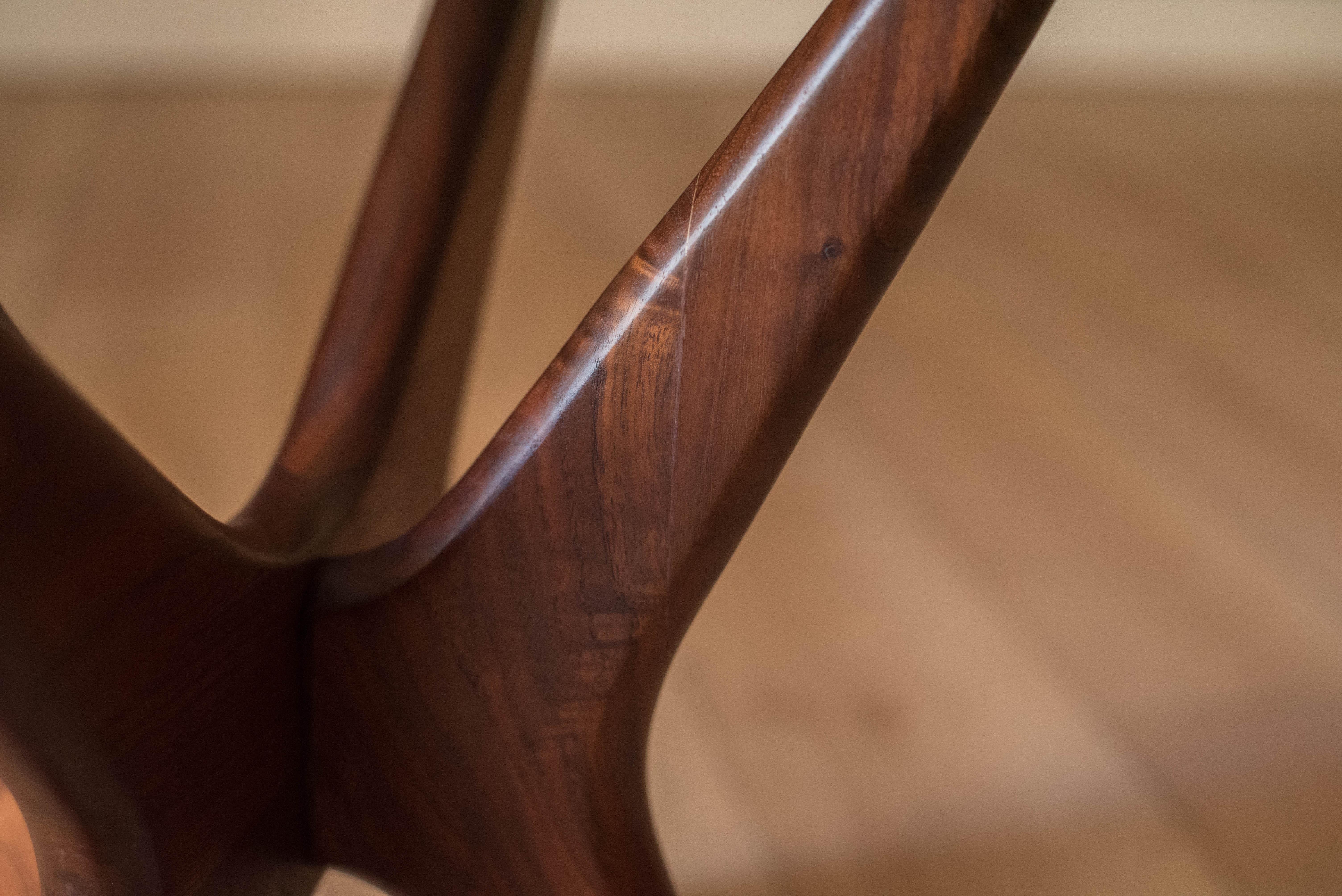 Pair of Mid Century Modern Adrian Pearsall Walnut Jacks End Tables For Sale 4