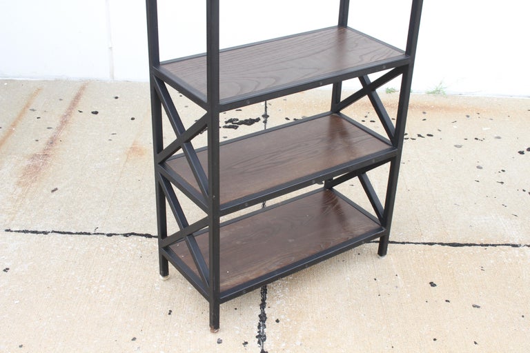 MidCentury Modern Architectural XForm Bookcases or Étagères, Pair