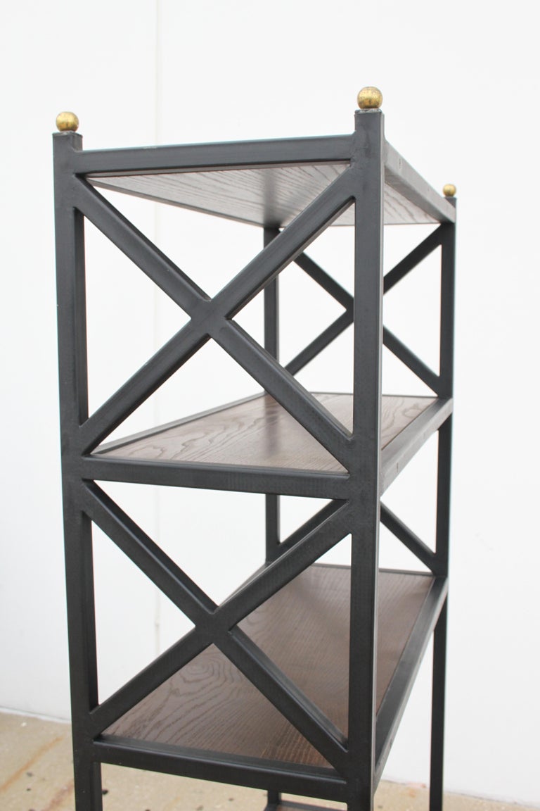 Pair of MidCentury Modern Architectural XForm Bookcases or Étagères