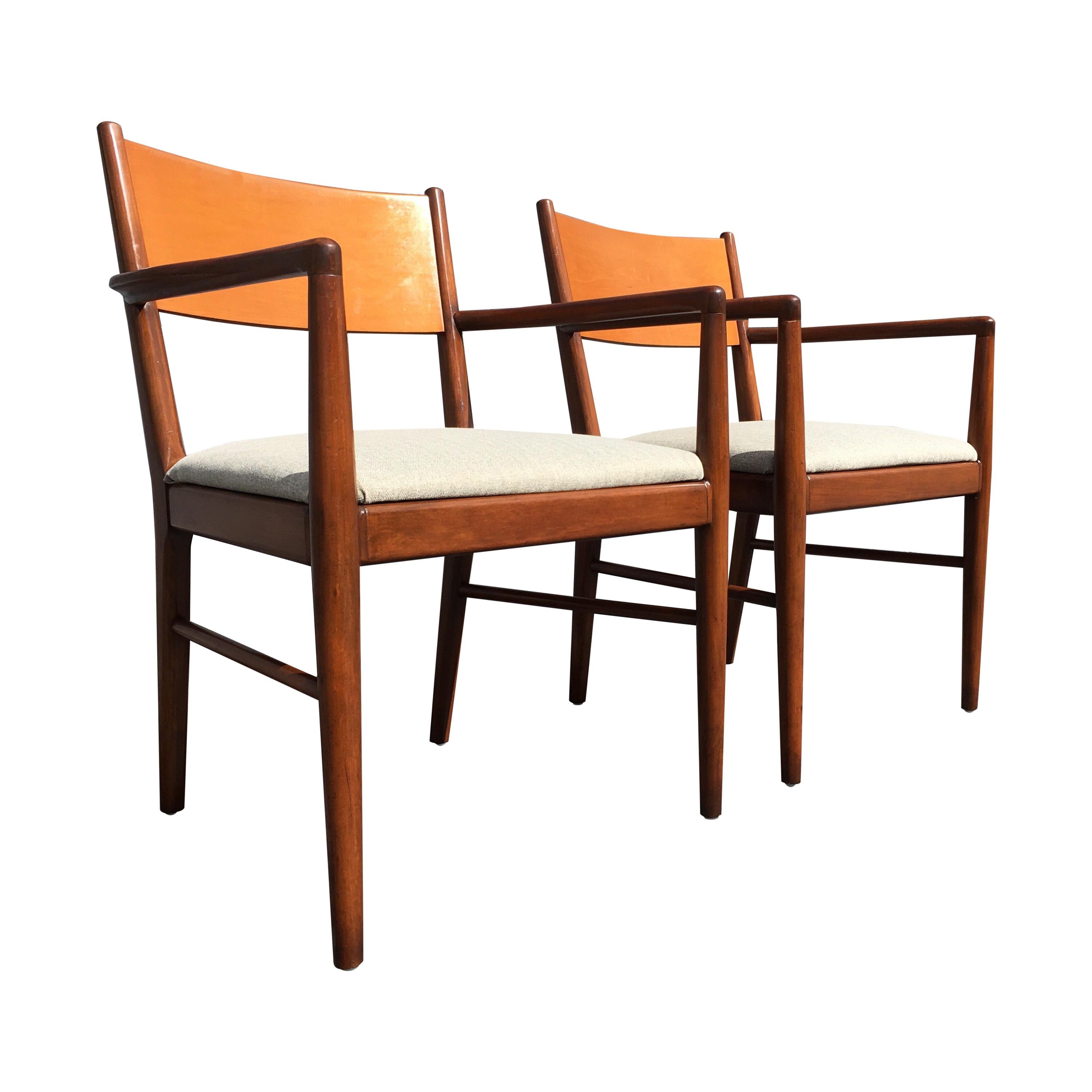 Pair of Mid-Century Modern Armchairs in the Style of Finn Juhl For Sale