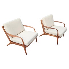 Pair of Mid Century Modern Armchairs by Adrian Pearsall, model 2315-C, USA 1960s