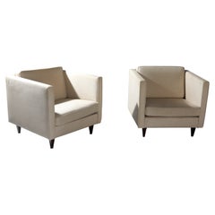 Paire de fauteuils de style mi-siècle moderne de Joaquim Tenreiro, Brésil, années 1960