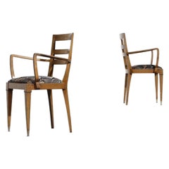 Pair of Mid-Century Modern Armchairs by Paolo Buffa, C.1950s