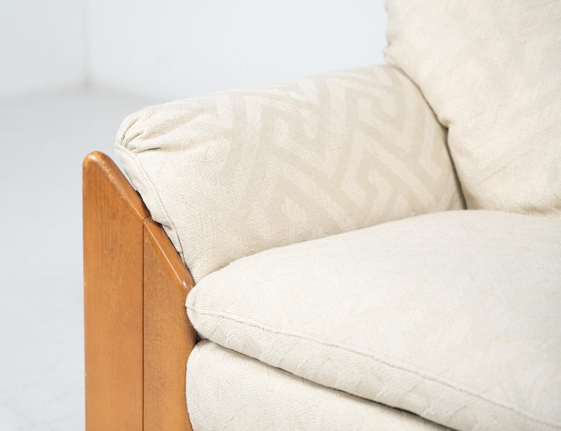 Tissu Paire de fauteuils modernes du milieu du siècle dernier par Sapporo pour Mobil Girgi en vente