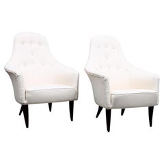 Pair of Mid-Century Modern Armchairs Designed by Kerstin Hörlin-Holmquist