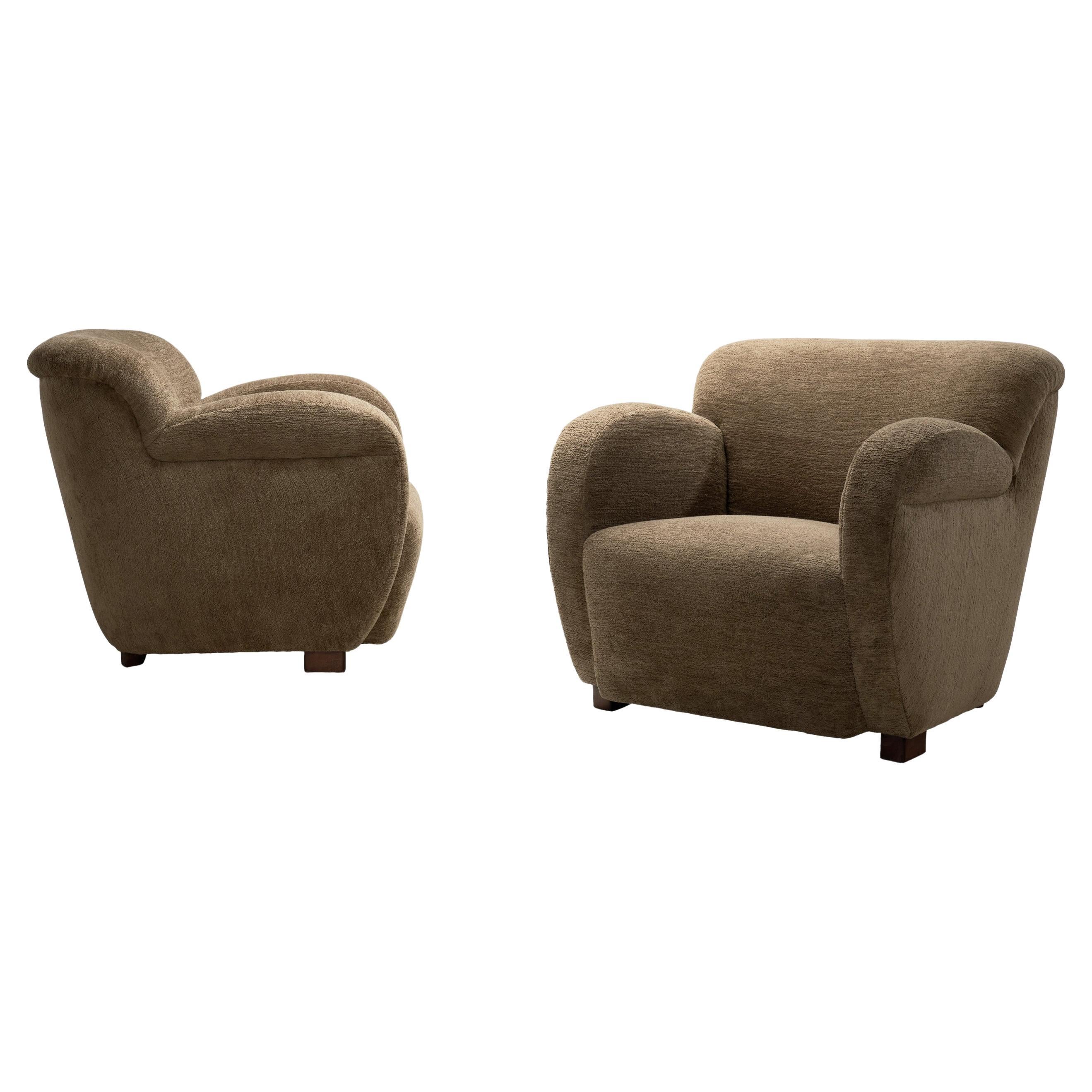 Pair of Mid Century Modern Armchairs, Europe Mid-20th Century