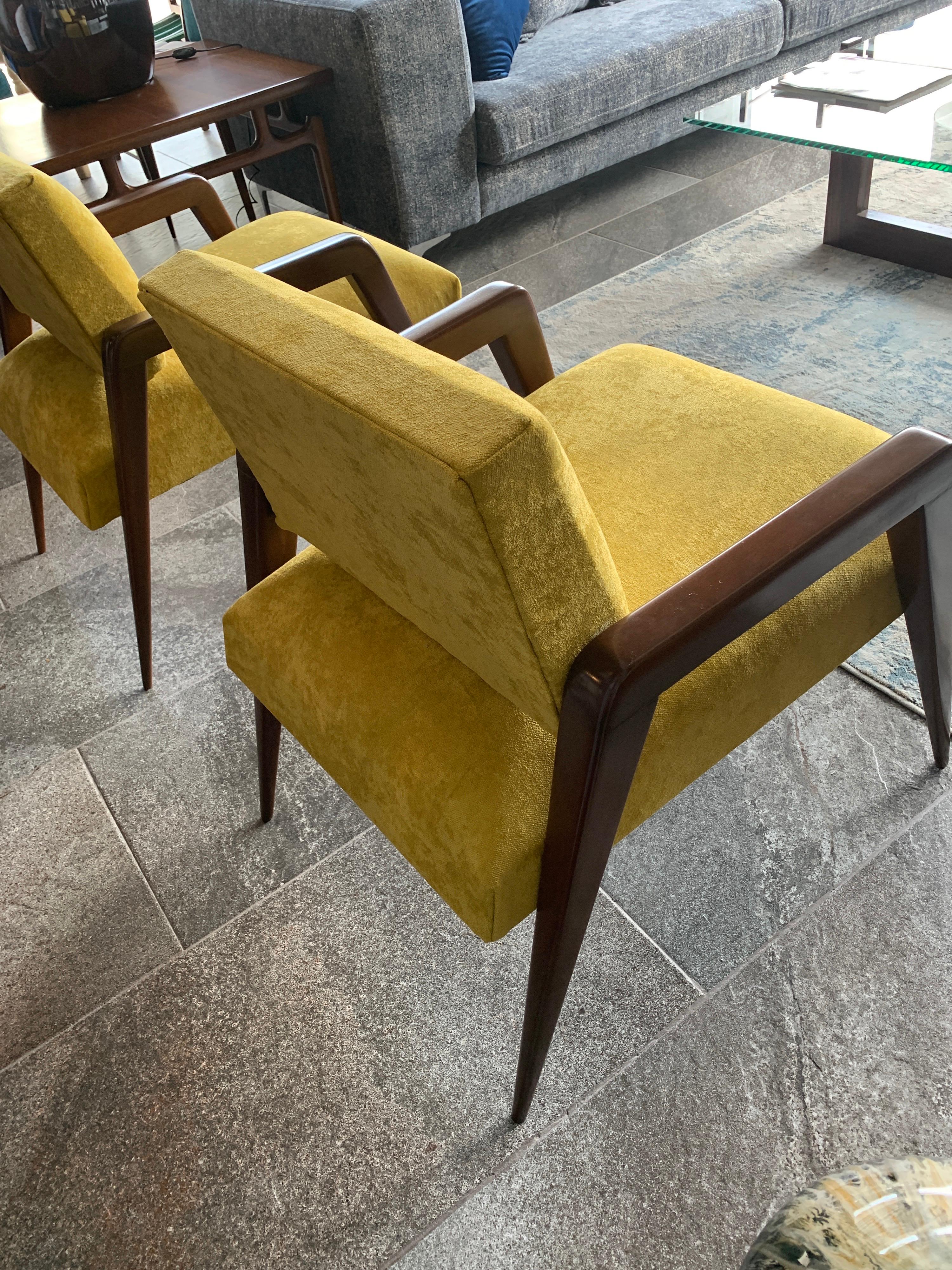 Mexican Pair of Mid-Century Modern Armchairs